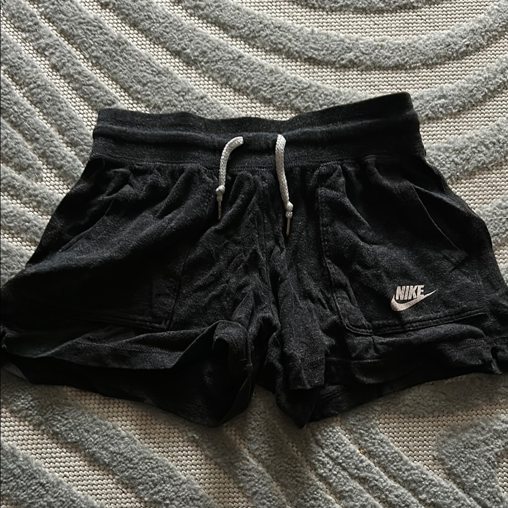 Nike Black Athletic Shorts with Elastic Waistband
